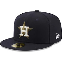 Casquette ajustée 59FIFTY Botanical 45th Anniversary des Astros de Houston New Era pour homme - Bleu marine