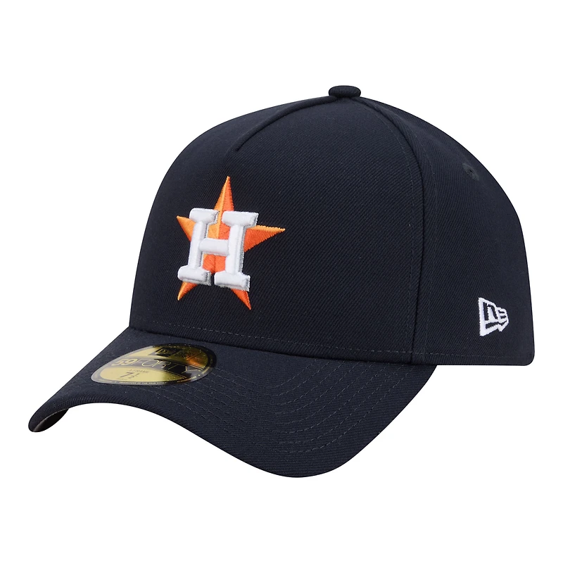 Men's New Era  Navy Houston Astros A-Frame 59FORTY Fitted Hat