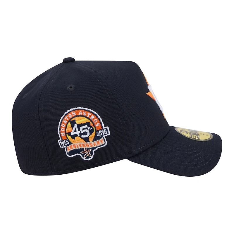 Men's New Era Navy Houston Astros A-Frame 59FORTY Fitted Hat