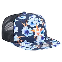 Men's New Era Navy Houston Astros Adventure Pattern Golfer Trucker Snapback Hat