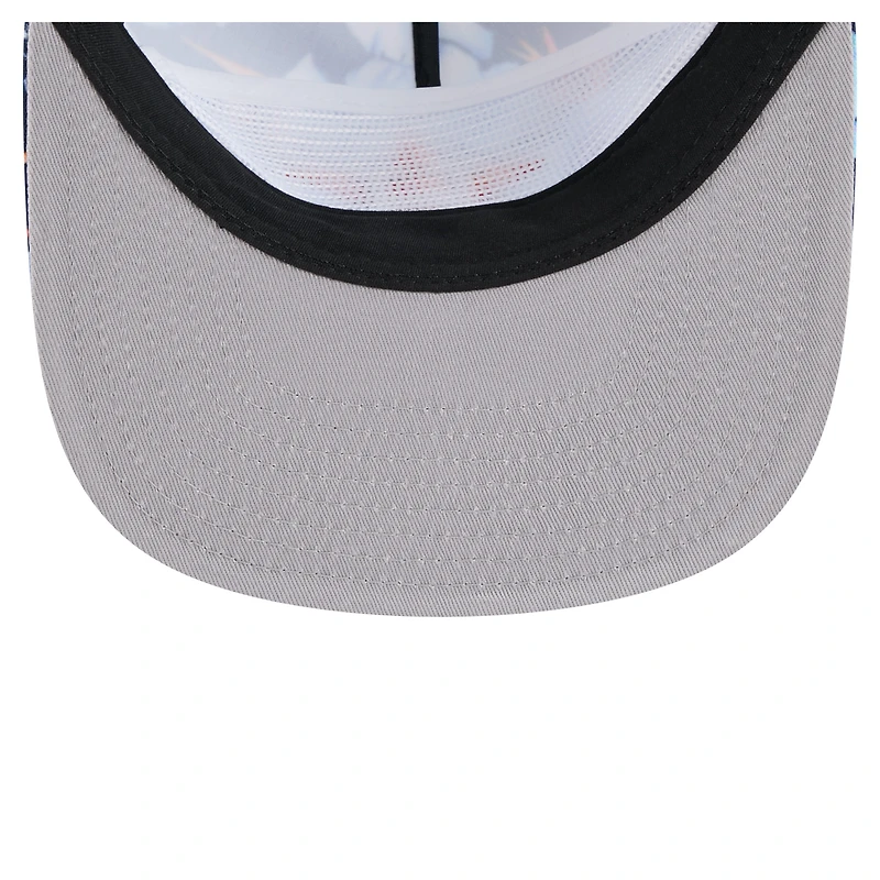 Casquette snapback de golfeur à motif aventure des Astros de Houston New Era pour homme, bleu marine