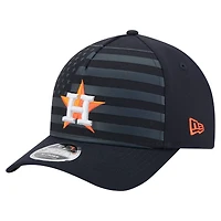 Men's New Era Navy Houston Astros American Flag 9FORTY M-Crown A-Frame Adjustable Hat