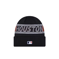 Men's New Era  Navy Houston Astros Authentic Collection Cuffed Knit Hat