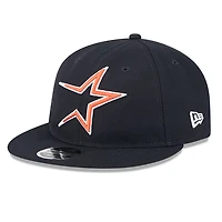 Casquette ajustable New Era 9FIFTY bleu marine pour homme, motif rétro du Temple de la renommée baseball des Astros Houston