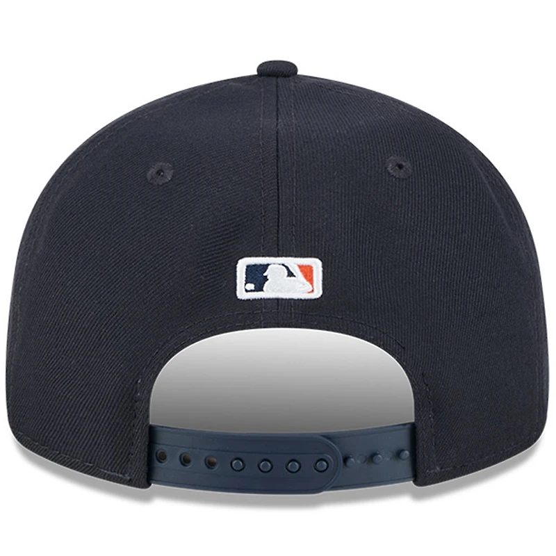 Casquette ajustable New Era 9FIFTY bleu marine pour homme, motif rétro du Temple de la renommée baseball des Astros Houston