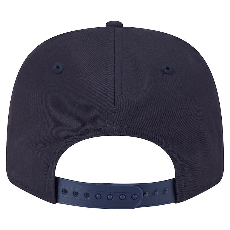 Men's New Era Navy Houston Astros Circle Patch 9SEVENTY Stretch-Snap Hat