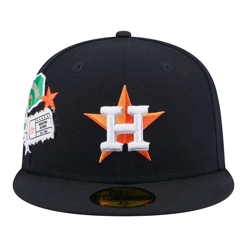 Men's New Era Navy Houston Astros City Patch 59FIFTY Fitted Hat