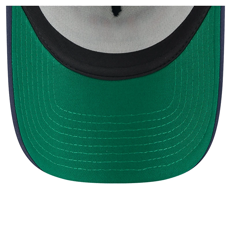 Men's New Era  Navy Houston Astros Distressed 9FORTY A-Frame Adjustable Trucker Hat