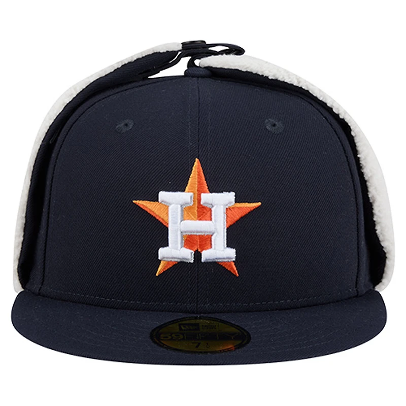 Men's New Era  Navy Houston Astros Dog Ear Classic 59FIFTY Fitted Hat