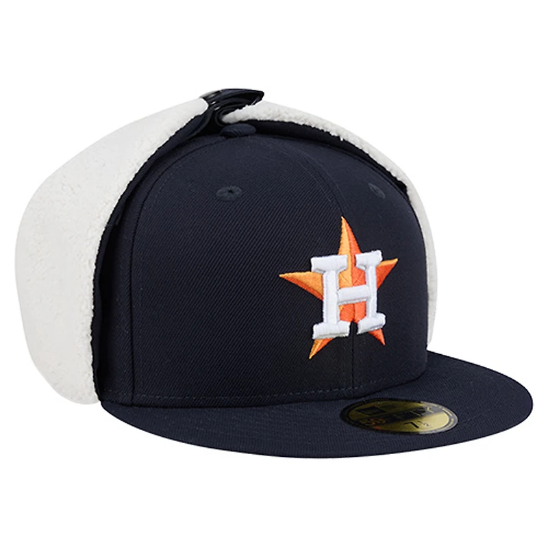 Men's New Era  Navy Houston Astros Dog Ear Classic 59FIFTY Fitted Hat