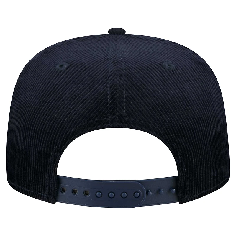 Men's New Era  Navy Houston Astros Full Circle Corduroy Golfer Adjustable Hat