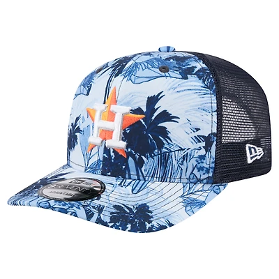 Men's New Era Navy Houston Astros Hula Trucker 9SEVENTY Adjustable Hat