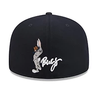 Casquette ajustée New Era 59FIFTY pour homme, bleu marine, Houston Astros, Looney Tunes Bugs Bunny