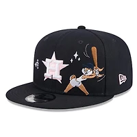 Men's New Era Navy Houston Astros Looney Tunes Lola Bunny 9FIFTY Snapback Hat
