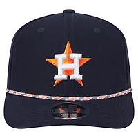 Casquette extensible à boutons-pression New Era pour homme Houston Astros Multi-Rope 9SEVENTY bleu marine