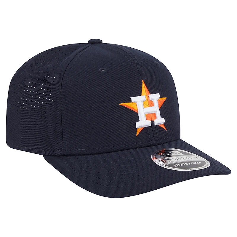 Men's New Era  Navy Houston Astros Performance 9SEVENTY Stretch-Snap Hat
