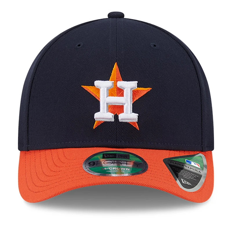 Casquette ajustable New Era 9FORTY bleu marine Houston Astros Player Replica pour homme