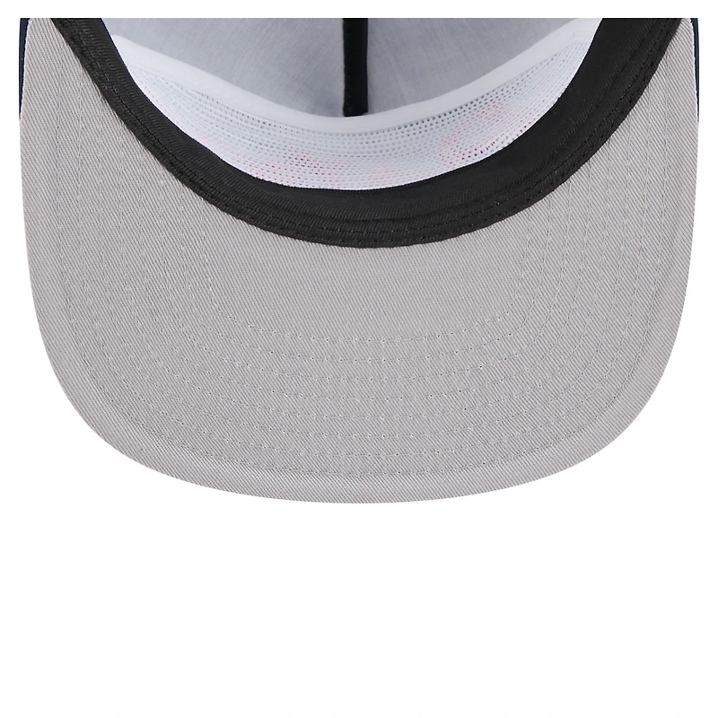 Casquette de golf ajustable New Era bleu marine Houston Astros Retro Satin Script pour homme