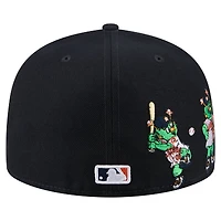 Casquette ajustée New Era 59FIFTY pour homme, bleu marine, motif mascotte des Houston Astros.