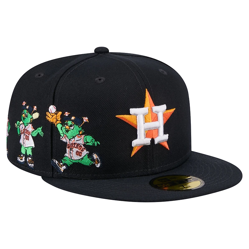 Men's New Era Navy Houston Astros Run Mascot 59FIFTY Fitted Hat