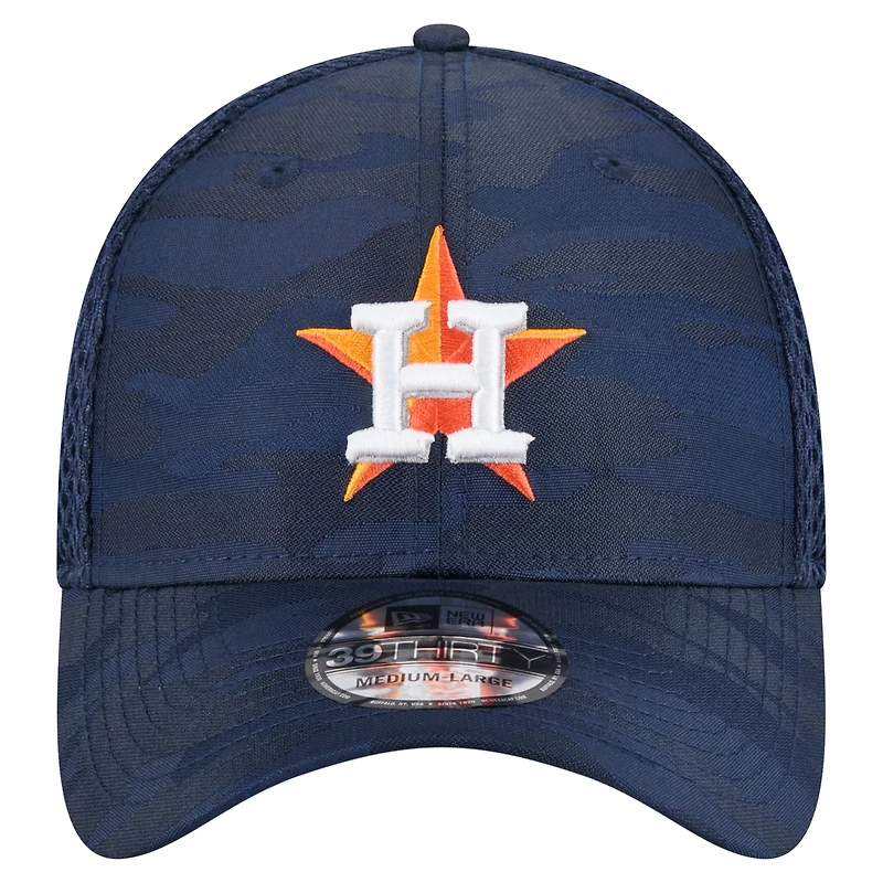 Men's New Era Navy Houston Astros Subtle Camo 39THIRTY Flex Hat