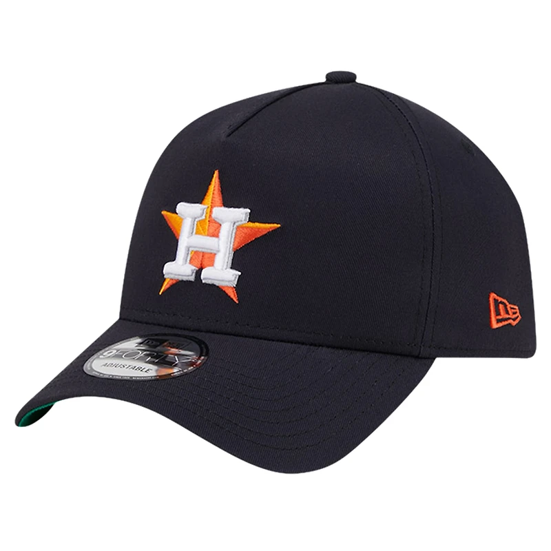 Casquette ajustable 9FORTY couleur A-Frame des Astros de Houston New Era pour hommes, bleu marine