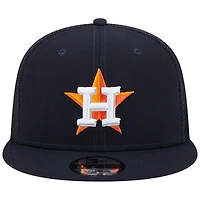 Casquette Snapback 9FIFTY Trucker 9FIFTY Team Color des Houston Astros bleu marine New Era pour homme