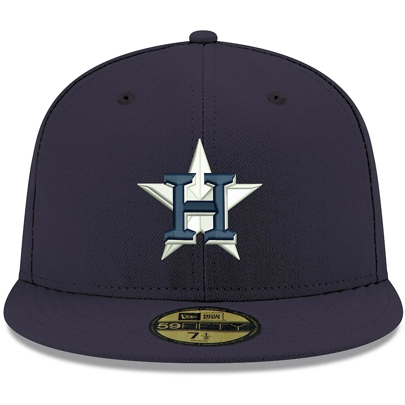 Casquette ajustée 59FIFTY bleu marine Houston Astros Logo pour homme New Era