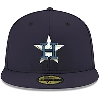 Casquette ajustée 59FIFTY bleu marine Houston Astros Logo pour homme New Era
