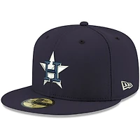 Casquette ajustée 59FIFTY bleu marine Houston Astros Logo pour homme New Era