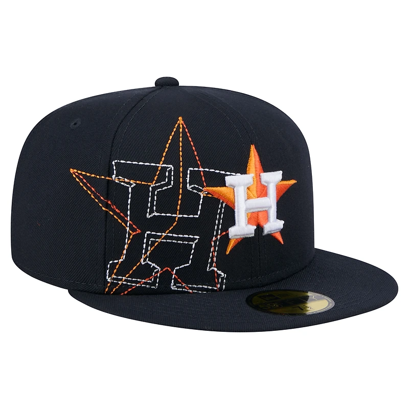 Casquette ajustée 59FIFTY bleu marine Houston Astros pour homme New Era