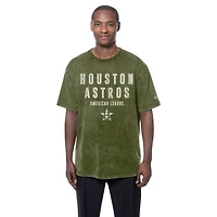 T-shirt New Era Olive Houston Astros 2026 pour homme, Journée des forces armées