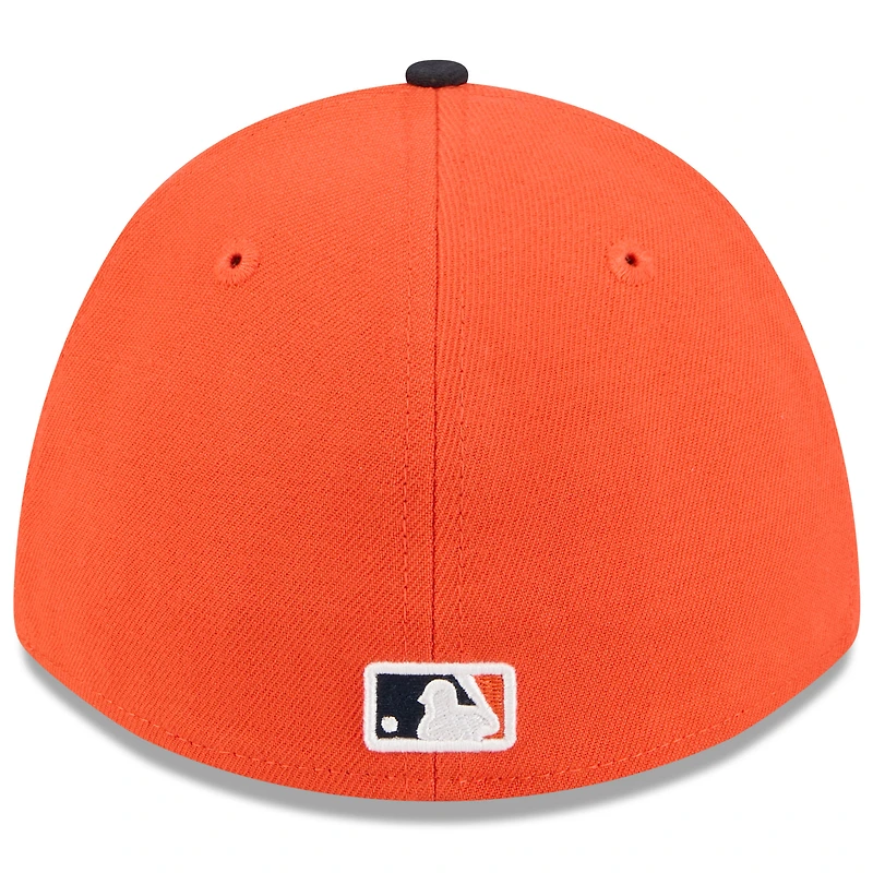 Casquette New Era Flex orange/marine Houston Astros 2026 Spring Training M-Crown 39THIRTY pour homme