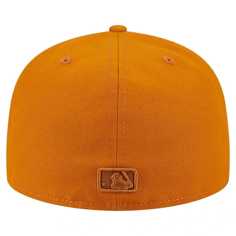 Casquette ajustée A-Frame 59FIFTY orange Houston Astros pour homme New Era