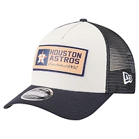 Casquette camionneur 9FORTY A-Frame pour homme New Era, couleur pierre/bleu marine, Houston Astros