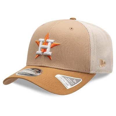 Casquette ajustable New Era Stone Houston Astros 9SEVENTY Trucker pour homme