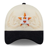 Casquette ajustable New Era Stone Houston Astros Western Stitch 9FORTY pour homme