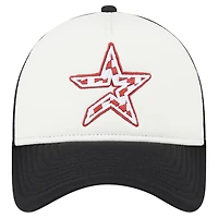 Casquette ajustable A-Frame Trucker 9FORTY à damier Houston Astros pour homme New Era blanche/noire