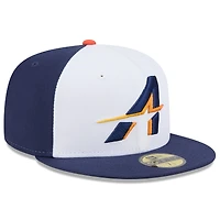Casquette ajustée New Era 59FIFTY City Connect 2025 des Astros de Houston, blanc/bleu marine