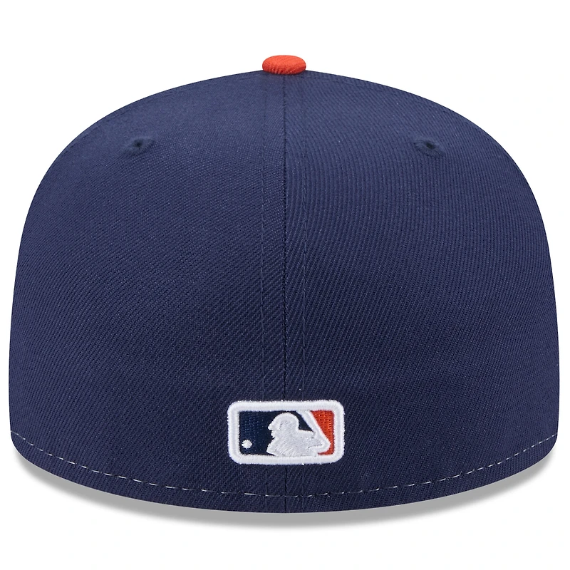Casquette ajustée New Era 59FIFTY City Connect 2025 des Astros de Houston, blanc/bleu marine