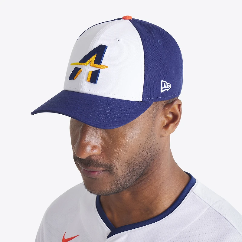 Casquette ajustable New Era 9FORTY M-Crown pour homme, blanc/bleu marine, Houston Astros 2025 City Connect