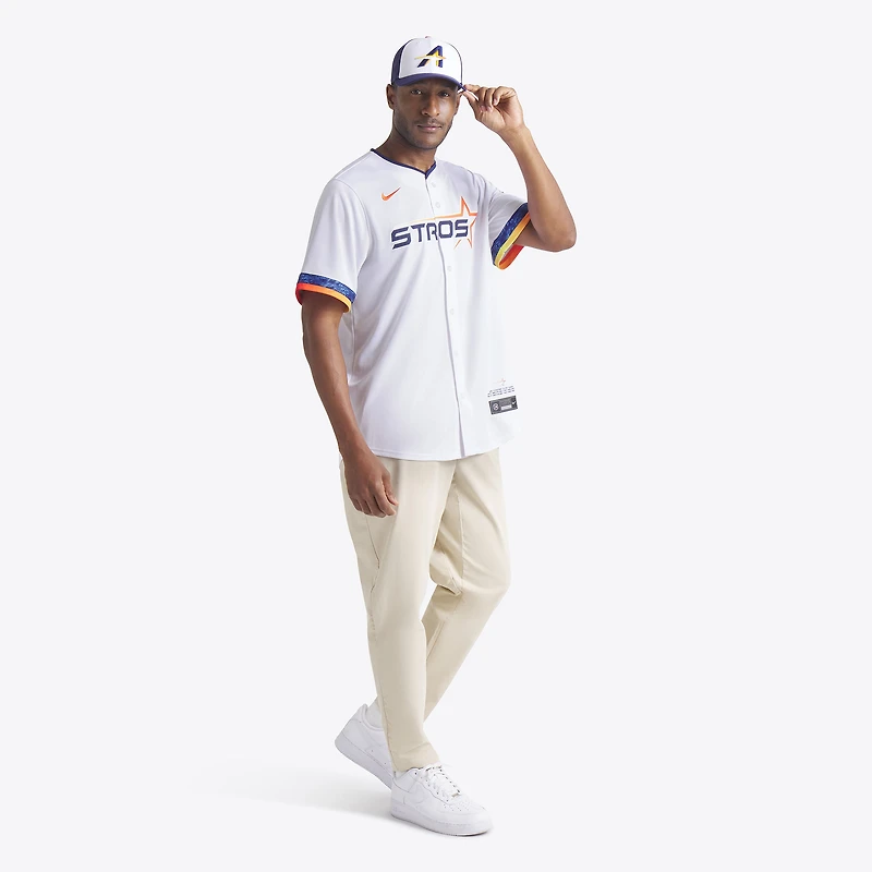 Men's New Era White/Navy Houston Astros 2025 City Connect 9FORTY M-Crown Adjustable Hat