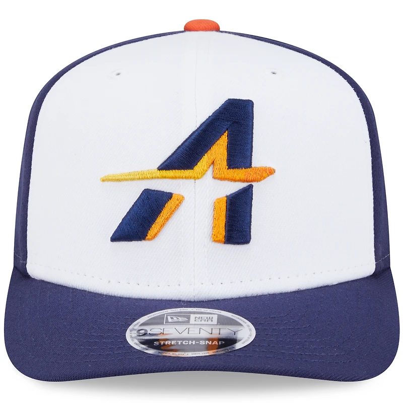 Casquette ajustable New Era 9SEVENTY City Connect 2025 des Astros de Houston, blanc/bleu marine