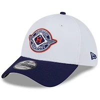 Casquette d'entraînement au bâton 39THIRTY Flex City Connect 2025 des Astros de Houston pour homme New Era, blanc/bleu marine