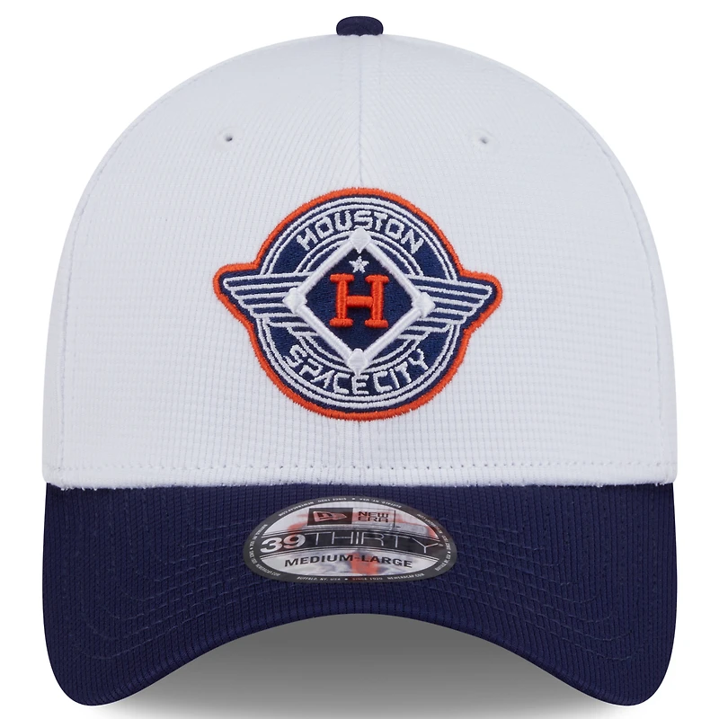 Men's New Era White/Navy Houston Astros 2025 City Connect Batting Practice 39THIRTY Flex Hat