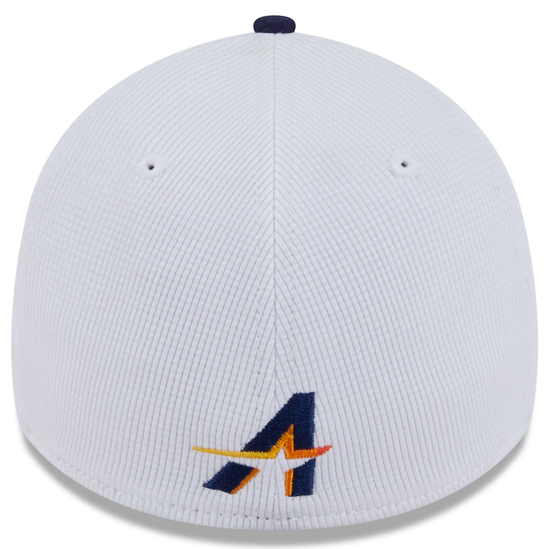 Casquette d'entraînement au bâton 39THIRTY Flex City Connect 2025 des Astros de Houston pour homme New Era, blanc/bleu marine