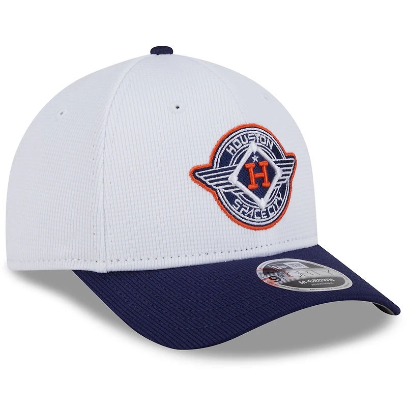 Men's New Era  White/Navy Houston Astros 2025 City Connect Batting Practice 9FORTY Adjustable Hat