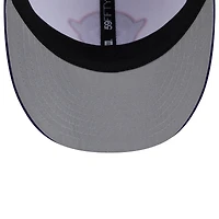 Casquette d'entraînement au bâton New Era 59FIFTY blanche/bleu marine pour homme, Houston Astros 2025 City Connect, profil bas
