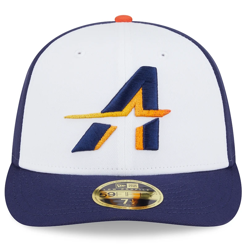 Men's New Era White/Navy Houston Astros 2025 City Connect Low Profile 59FIFTY Fitted Hat