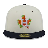 Men's New Era White/Navy Houston Astros Blossom 59FIFTY Fitted Hat